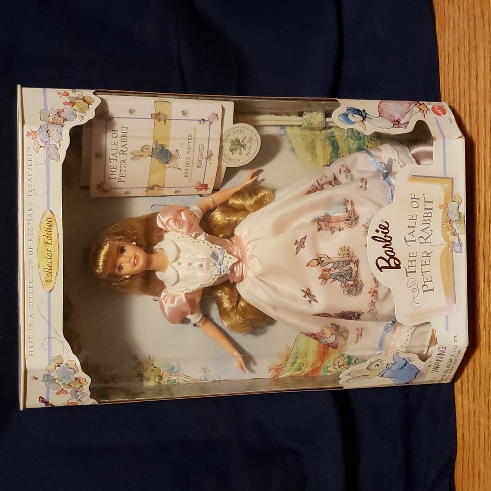 Vintage 1997 barbie and the tale of Peter rabbit collector edition